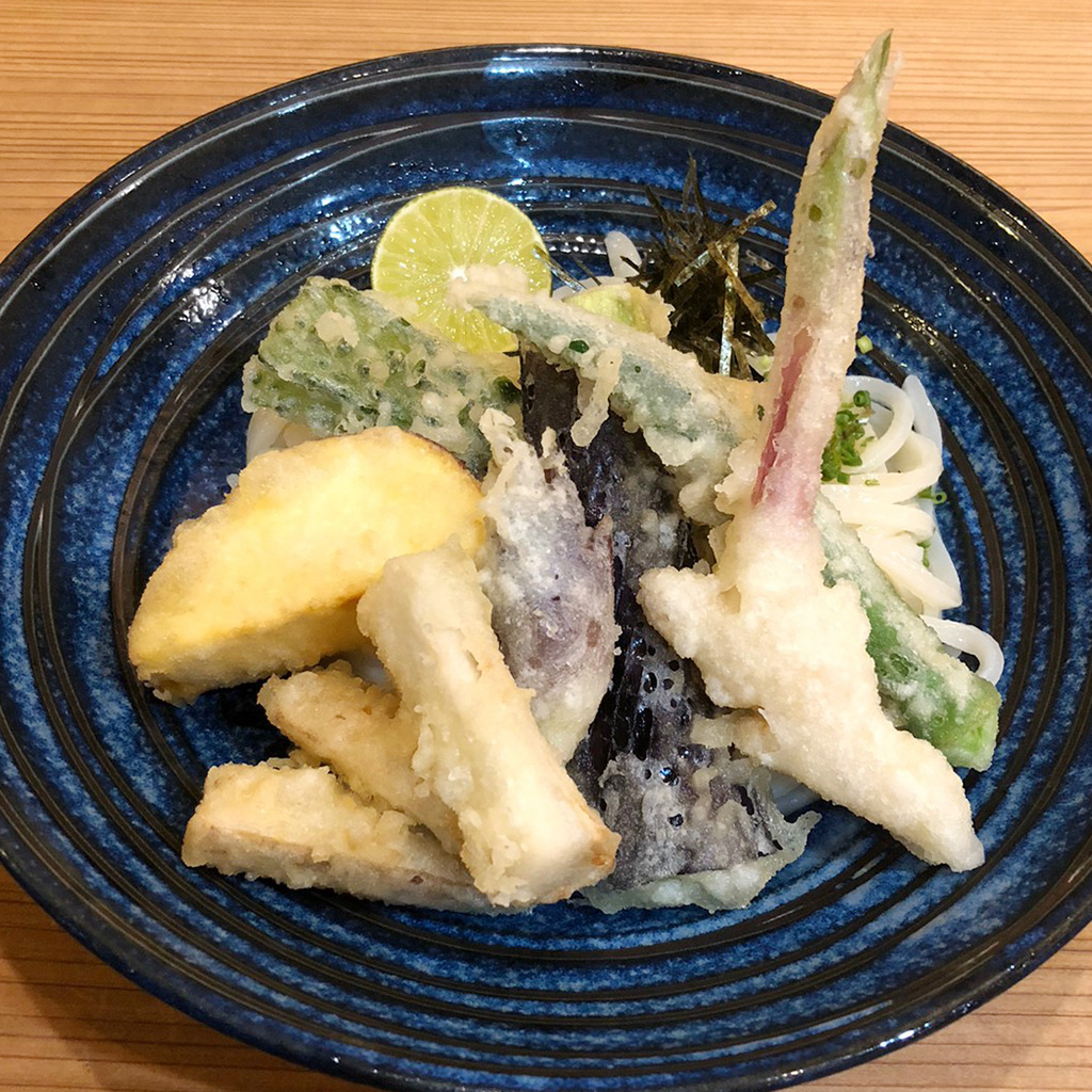 旬野菜天ぶっかけ